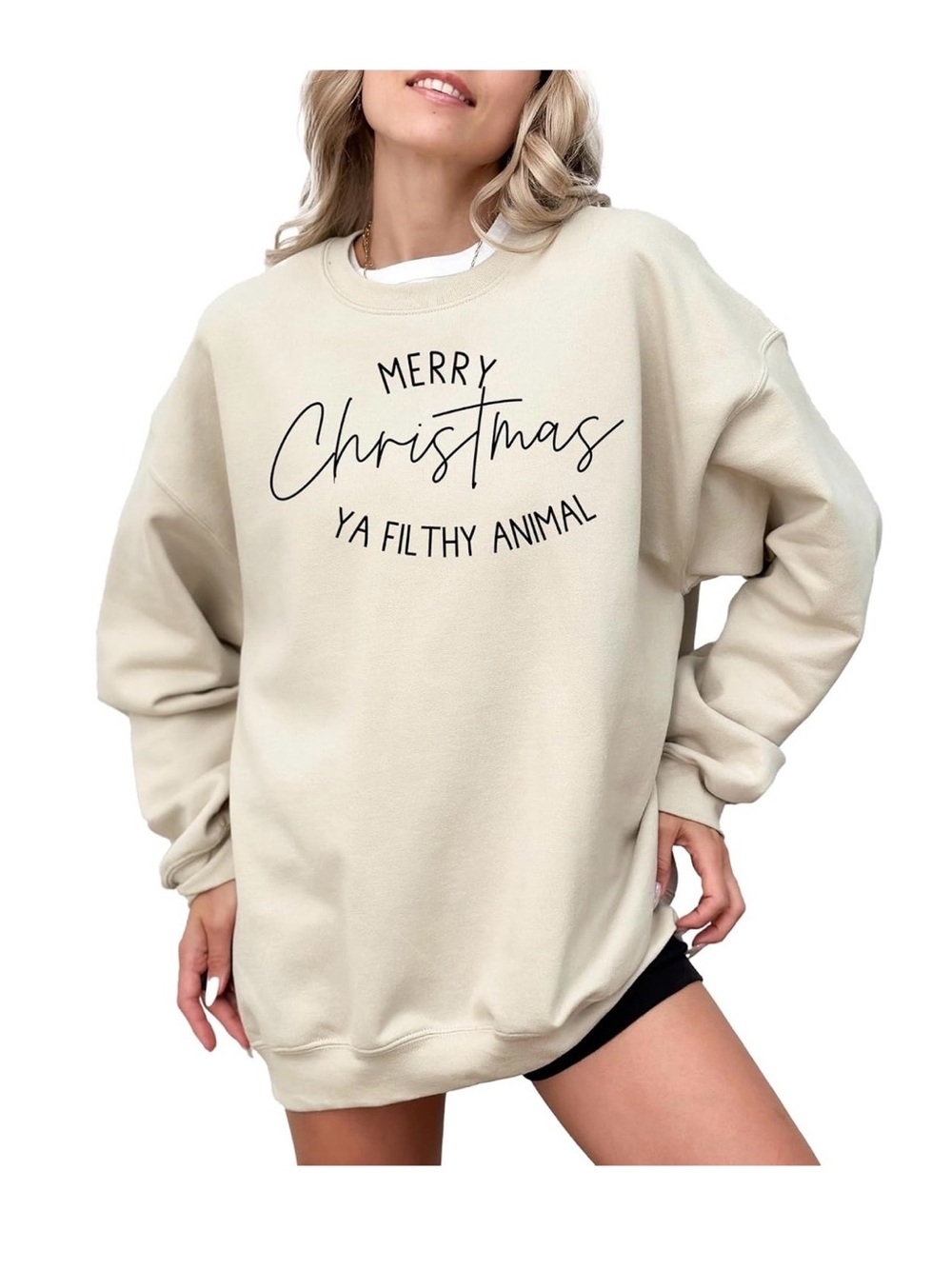Home Alone Merry Christmas Filthy Animal Cropped Sweatshirt Women's Size Small
